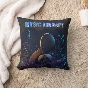 Coussin La musique est la thérapie