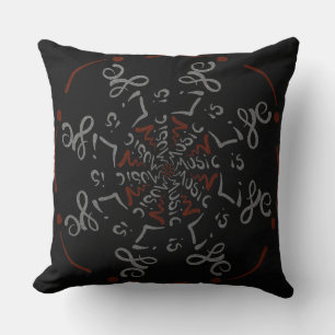 Coussin La Musique Est La Vie ! Mandala