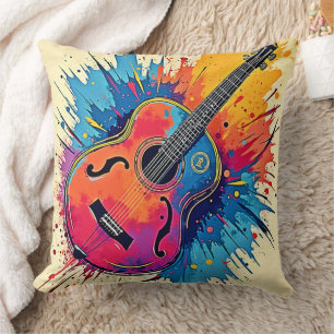 Coussin La musique explose dans les vidéos couleur