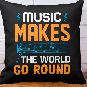 Coussin La Musique Fait Le Tour Du Monde