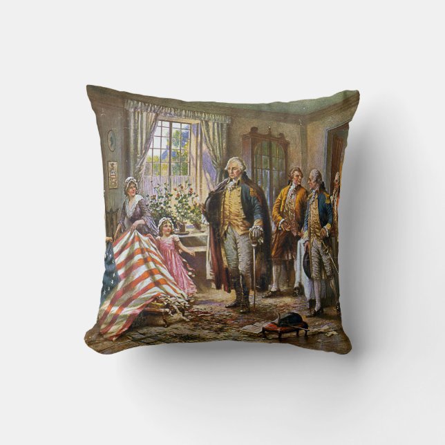 Coussin La naissance de la vieille gloire Percy Moran (Recto)