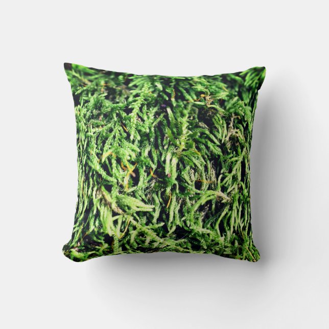 Coussin La nature verte de la Moss (Recto)
