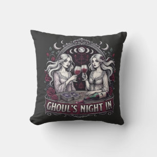 Coussin La Nuit des Goules dans un Vin Effrayant Tarot Soi