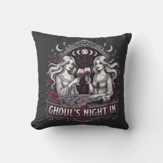 Coussin La Nuit des Goules dans un Vin Effrayant Tarot Soi