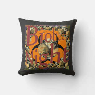 Coussin La Nuit du Biohazard de la Cabane Tiki Païenne de 