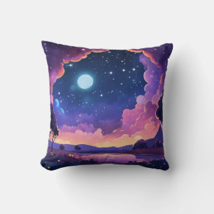 Coussin La nuit étoilée de rêve cosmique