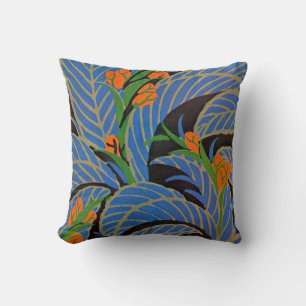 Coussin La nuit tropicale Art déco de Seguy