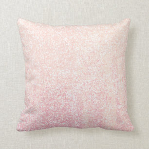 Coussin La paillette élégante de rose de poudre de parties