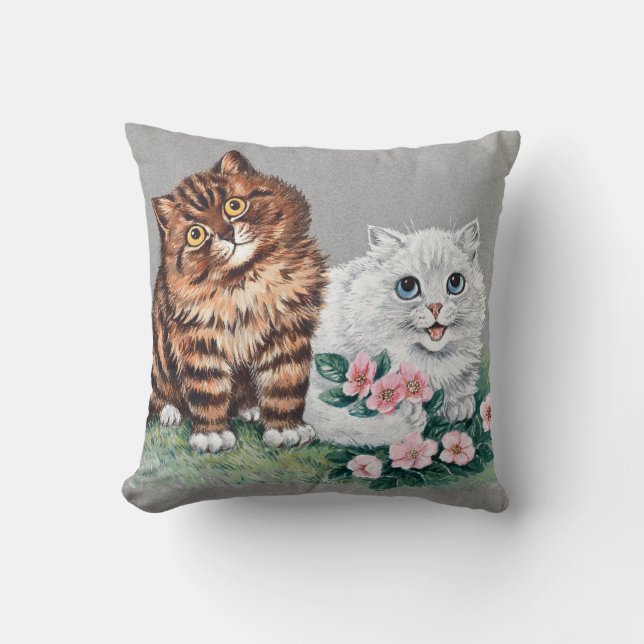 Coussin La Paire La Plus Douce, Louis Wain (Recto)