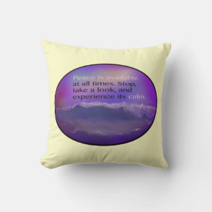 Coussin La Paix Est Disponible En Tout Temps