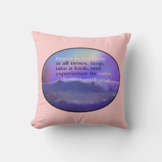 Coussin La Paix Est Toujours Disponible