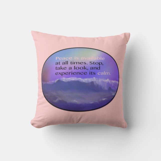 Coussin La Paix Est Toujours Disponible (Recto)