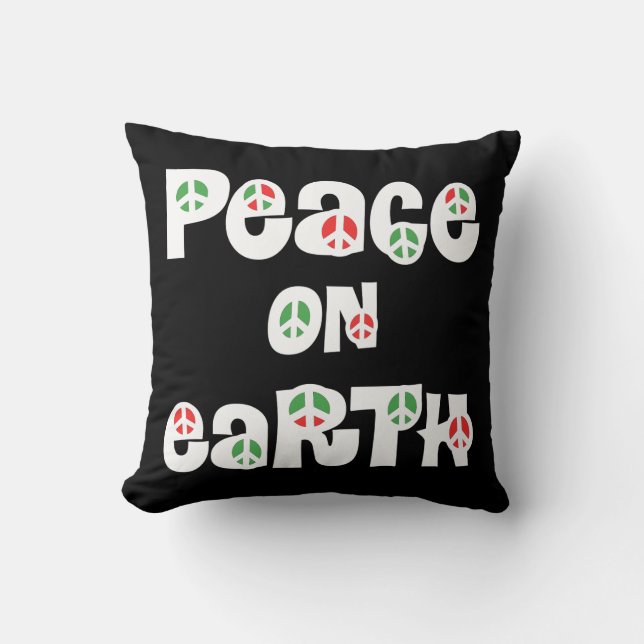 Coussin La Paix sur Terre Noël (Recto)
