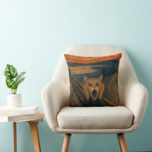 La parodie classique de l'art drôle du chat qui hu