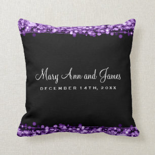 Coussin La partie élégante de faveur de mariage miroite