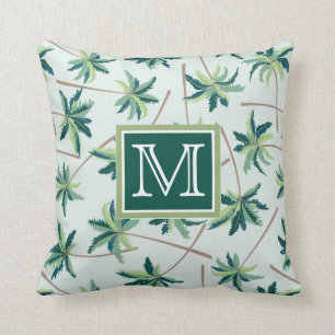 Coussin La paume tropicale   de vulpin ajoutent votre