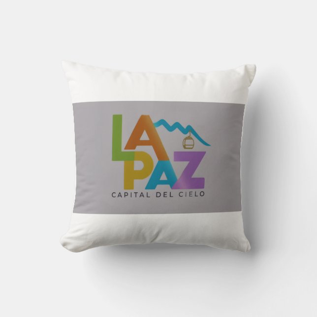 Coussin La Paz capitale du ciel (Recto)