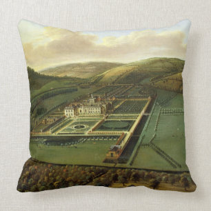 Coussin La perspective du sud-est du Hampton Court,