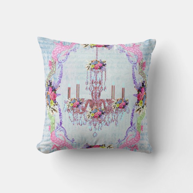 Coussin La Petite Chandelier par Bella Bella Studios (Recto)