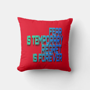 Coussin La peur est temporaire Jeu d'oreiller