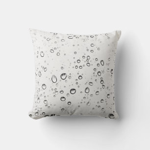 Coussin La pluie goutte des gouttelettes humides pluvieuse
