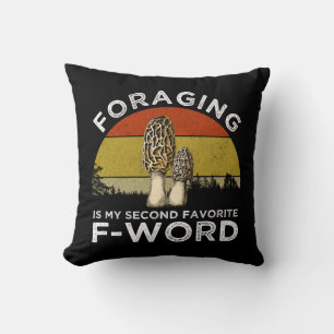 Coussin La recherche de nourriture est mon deuxième F-Word