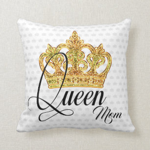 Coussin La reine de la couronne personnalisée Mère de l'