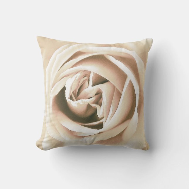 Coussin La Rose blanche (Recto)