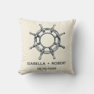Coussin La roue du navire Mariage Keepsaké