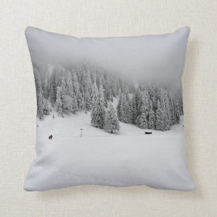 Coussin La Roumanie, sports d'hiver en Piana Brasov, neige