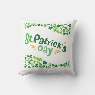 Coussin la Saint-Patrick,Trèfle,Irlandais