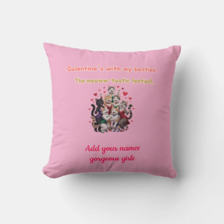 Coussin La Saint-Valentin avec mes meilleures amies