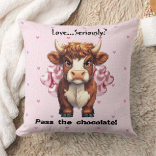 Coussin La Saint-Valentin des Vaches des Highlands