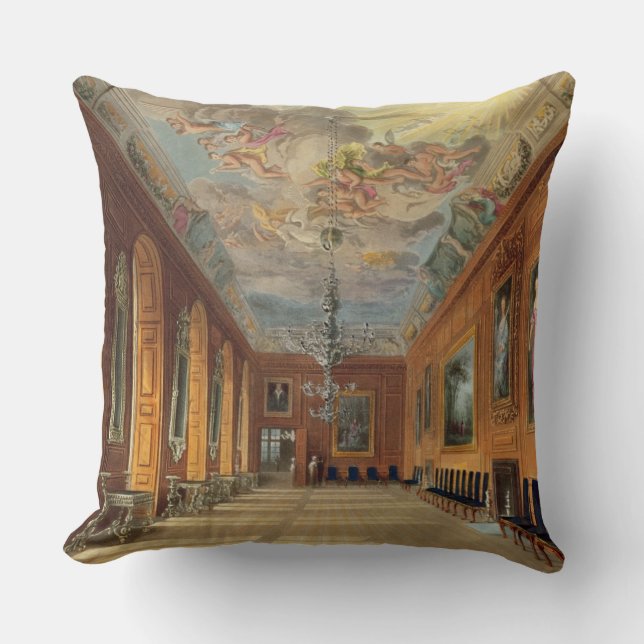 Coussin La salle de boule, château de Windsor, 'de Residen (Recto)