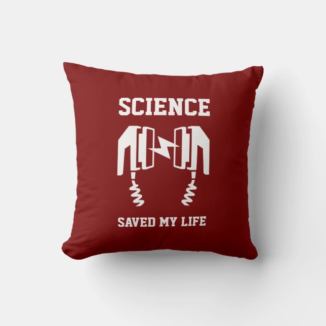 Coussin La science m'a sauvé la vie (Recto)
