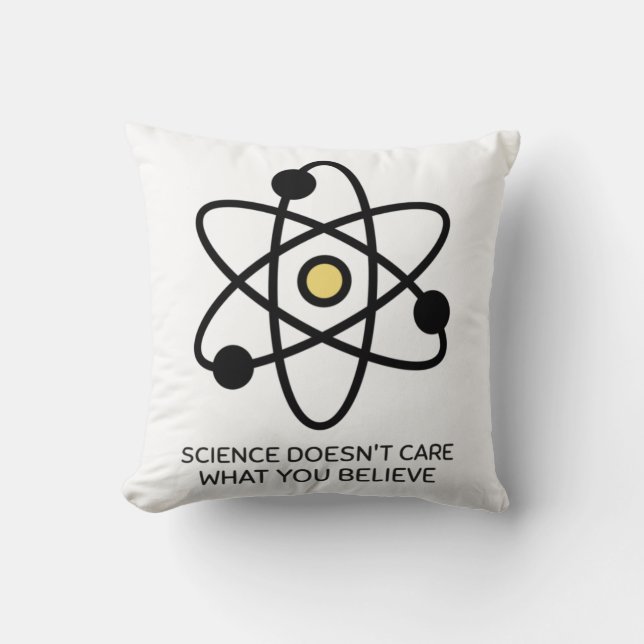 Coussin La science ne se soucie pas de ce que vous croyez (Recto)