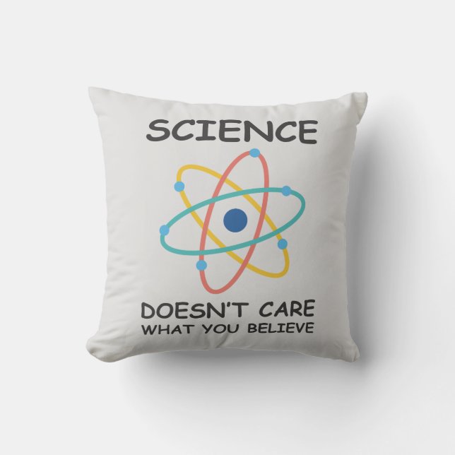 Coussin La science ne se soucie pas de ce que vous croyez (Recto)