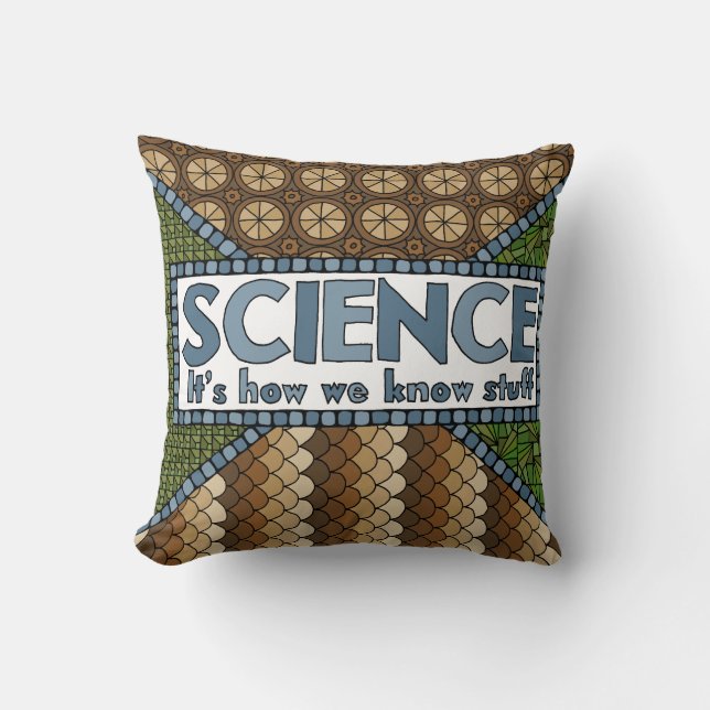 Coussin La Science - un carreau pour des partisans de la (Recto)