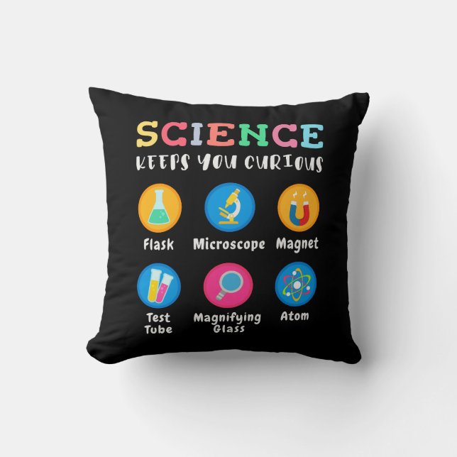 Coussin La science vous garde curieux (Recto)