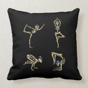 Coussin La séance d'entraînement squelettique drôle de