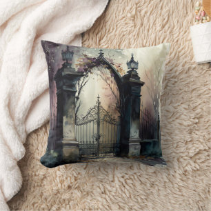 Coussin La série Porte de Cimetière Gothique Design 12