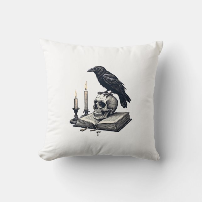 Coussin La Société Littéraire de Ravenwood (Recto)