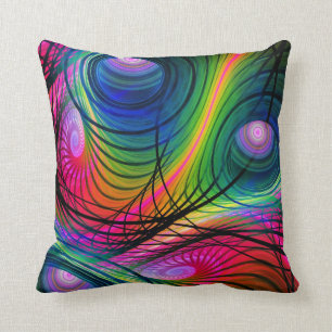 Coussin La spirale et les cercles modernes soustraient le