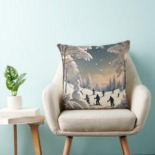 Coussin "La splendeur enneigée de l'hiver"