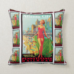 Coussin La station de vacances annuelle des ~America