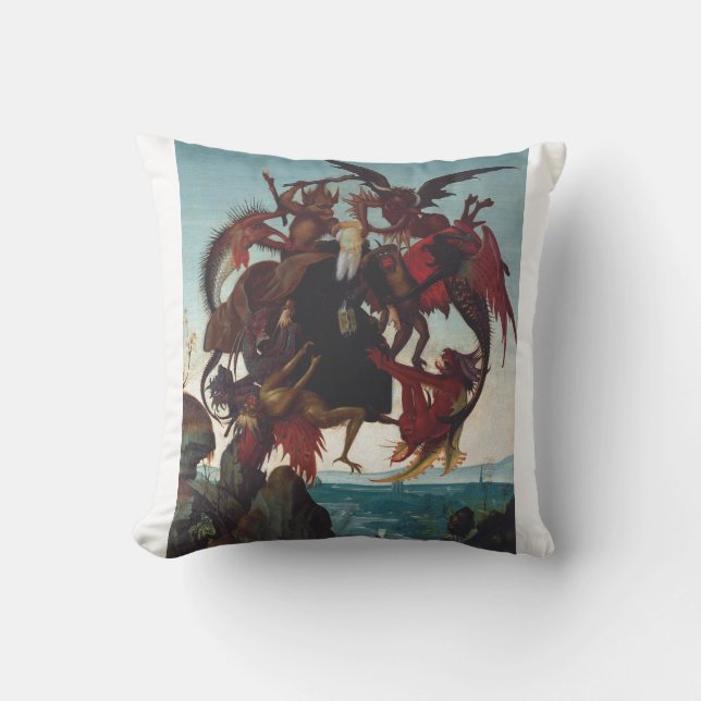 Coussin La Tentation de saint Antoine par Michelangelo (Recto)