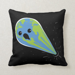 Coussin La terre contre le trou noir