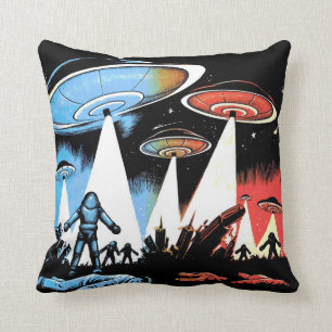 Coussin La terre contre l'UFO