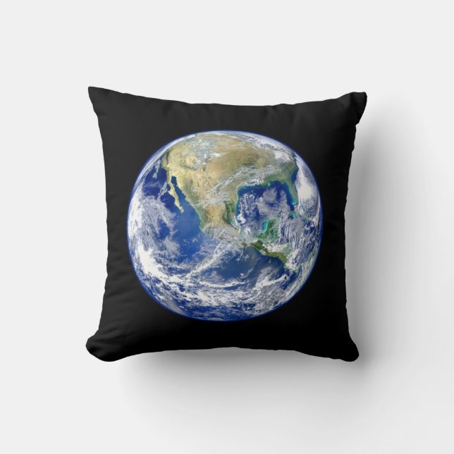 Coussin La terre de planète (Recto)