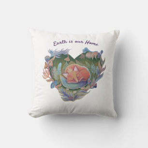 Coussin La Terre est notre renard